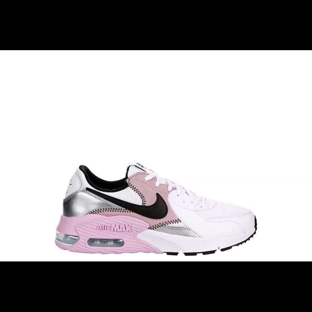 Pink and white Nike Air Max Excee